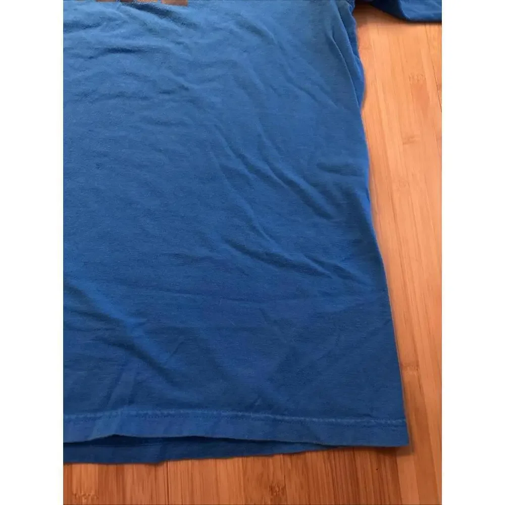 The North Face Shirt Men Medium Blue 100% Cotton Short Sleeve Crew Neck